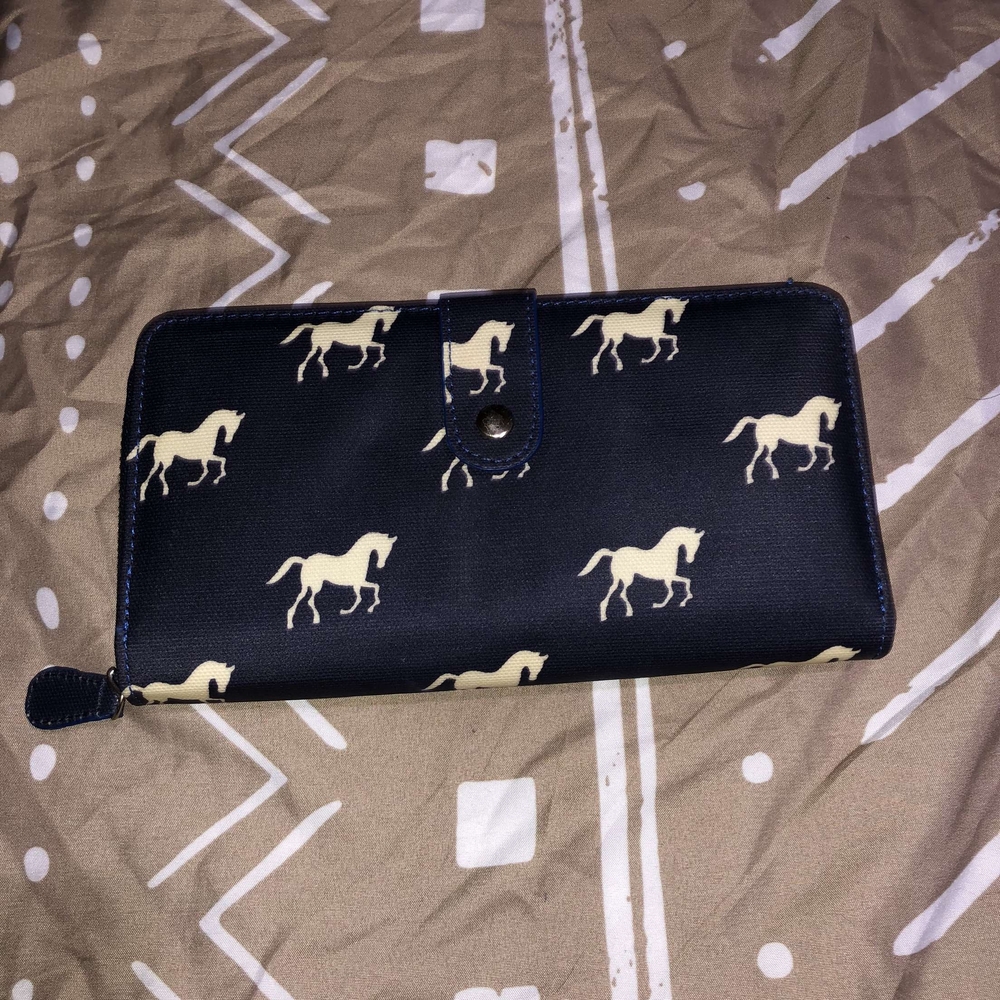 Horse Print Black Wallet
